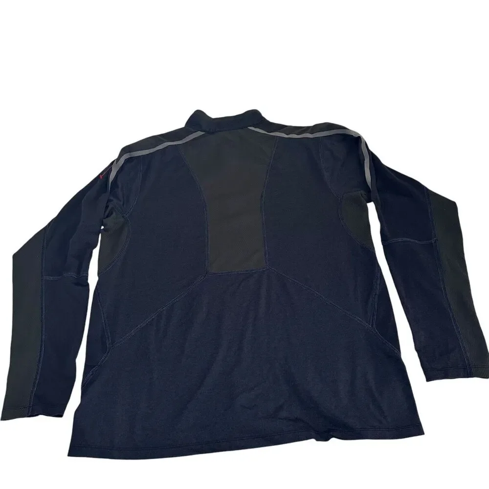 The North Face Flash Dry XD Pullover 1/4 Zip Men's Size Large Blue/Gray Running